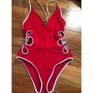 Aerie High Leg Cutout One Piece